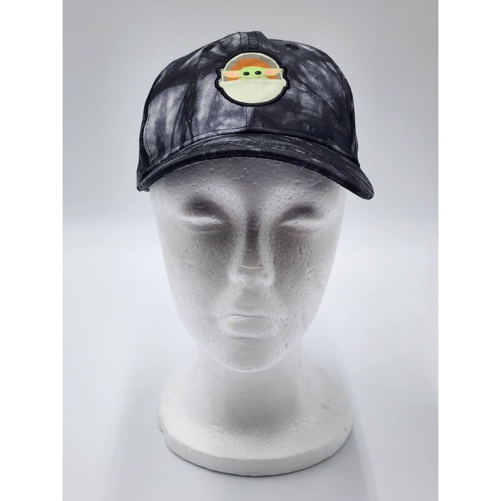 Disney Star Wars Baby Yoda Grogu Hat Black Youth Adjustable Mandalorian NWT‎